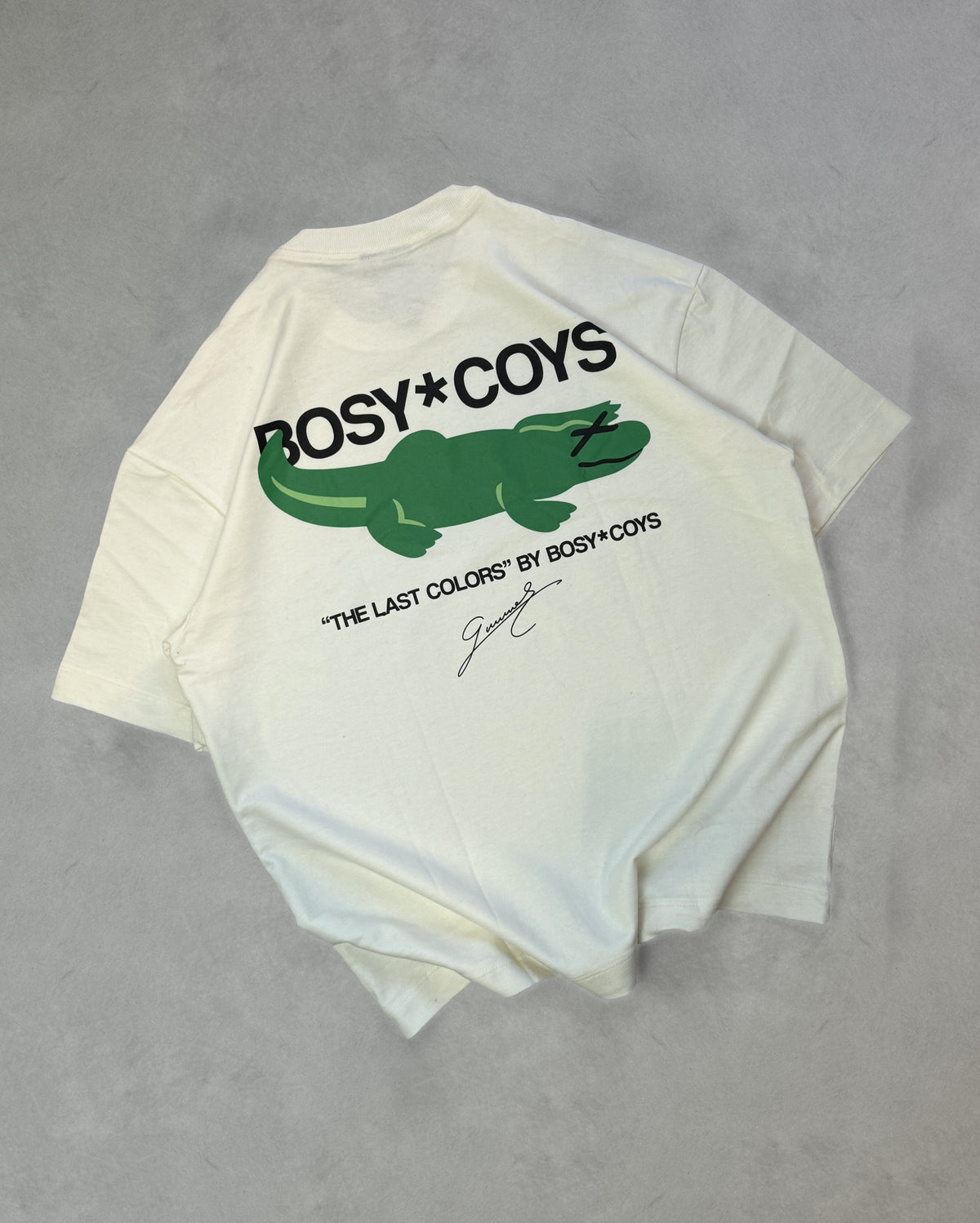 LAKOSTE - CAMISETA OFF WHITE - COSTAS (FOTO)
