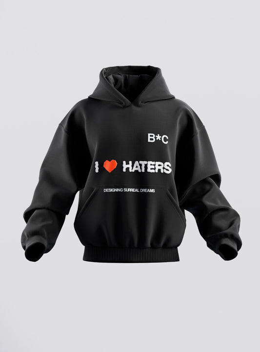 I LOVE HATERS - MOLETOM PRETO