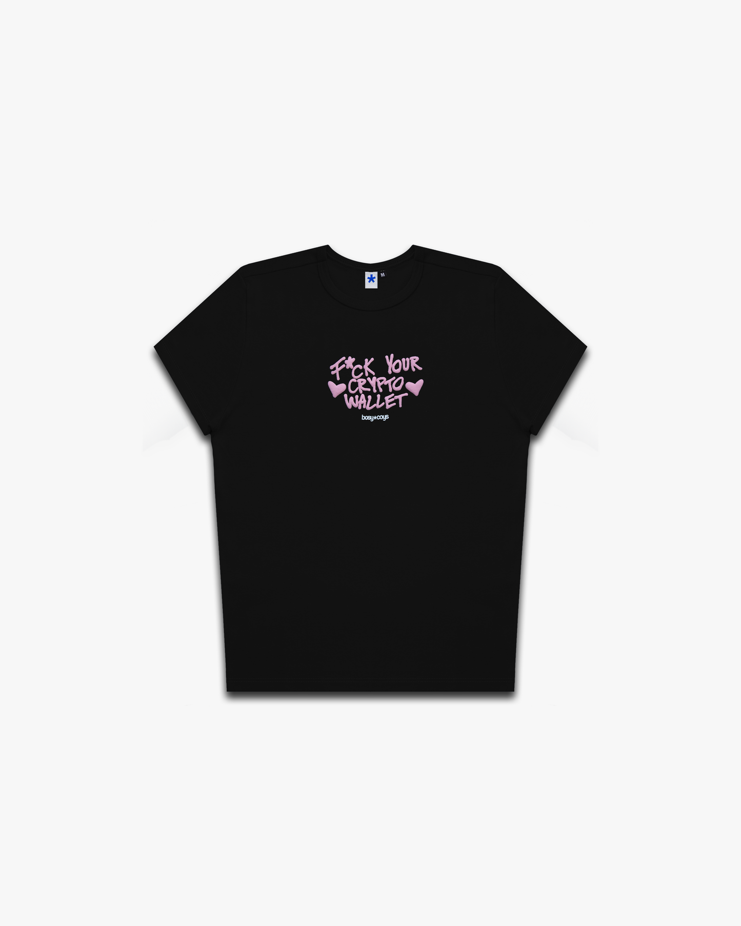 F*CK CRYPTO - BABY TEE PRETA