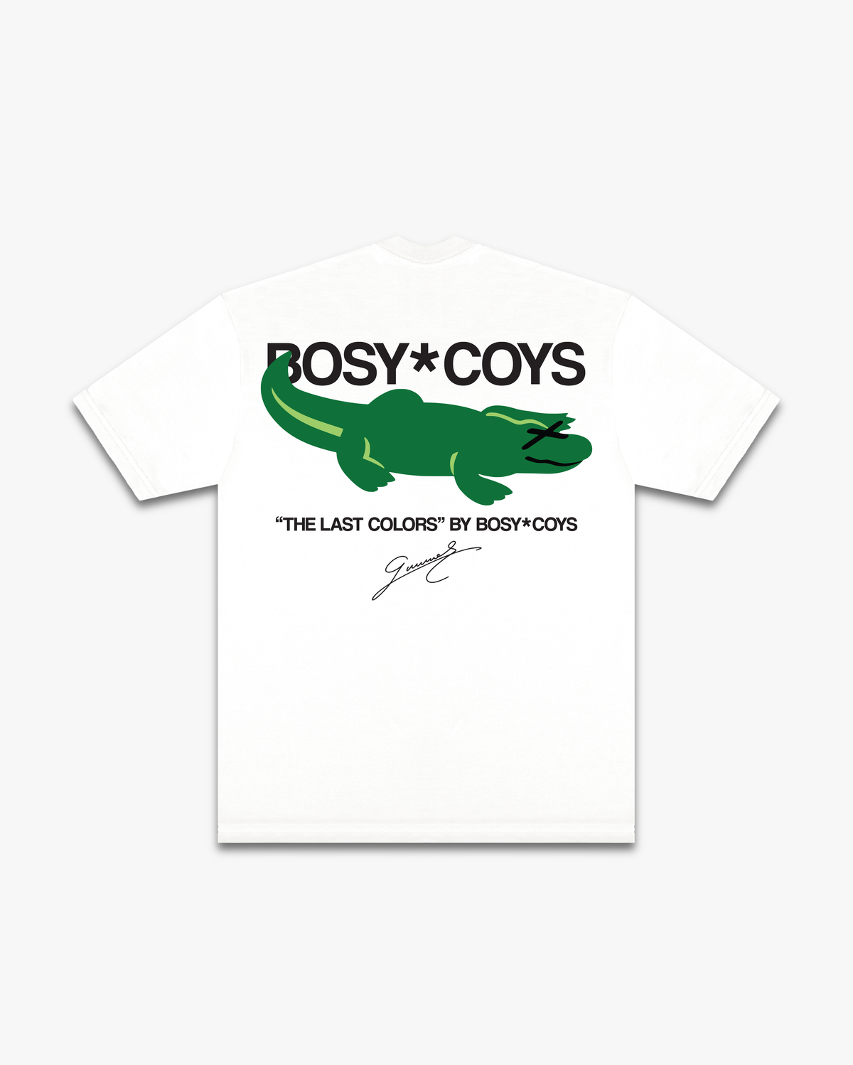 LAKOSTE - CAMISETA OFF WHITE - COSTAS