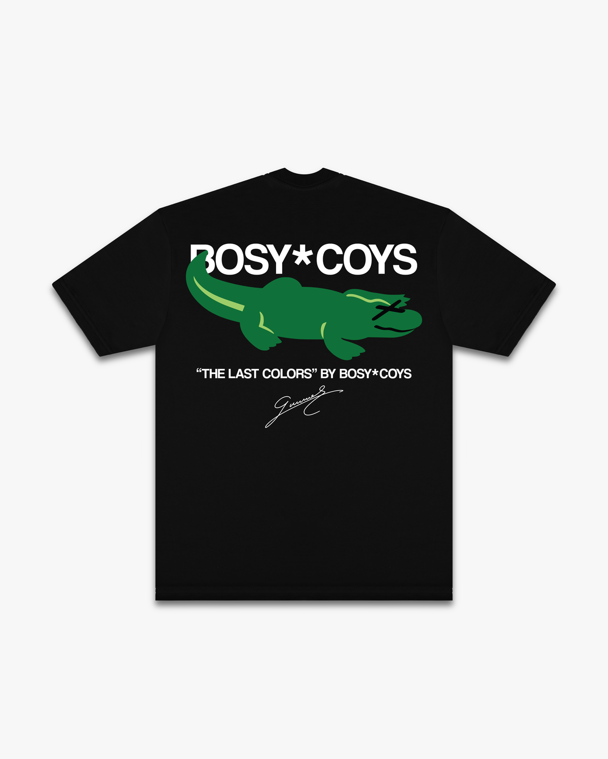 LAKOSTE - CAMISETA PRETA - COSTAS
