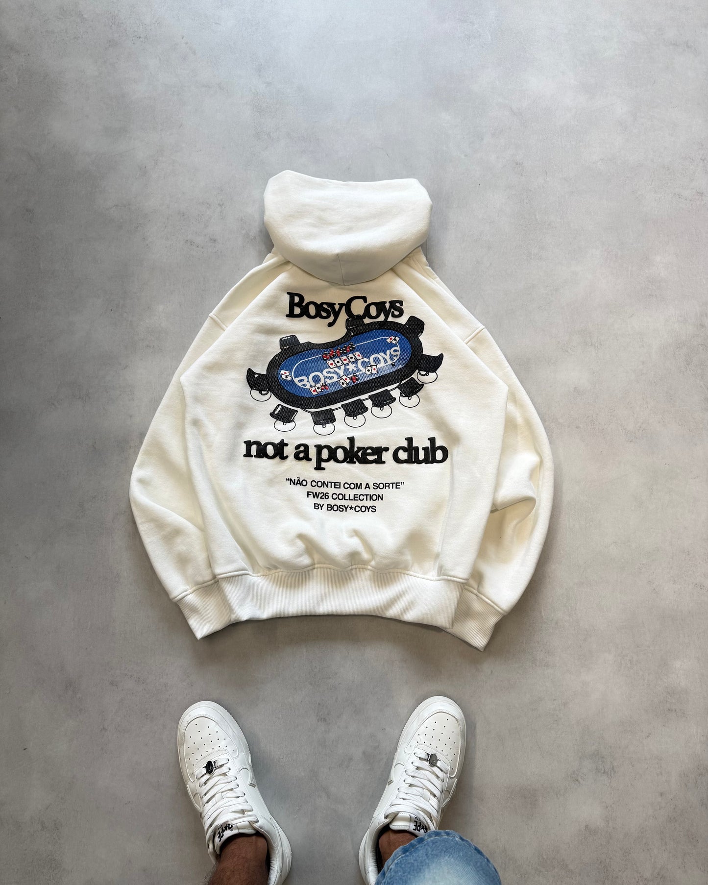NOT A POKER CLUB - MOLETOM OFF WHITE