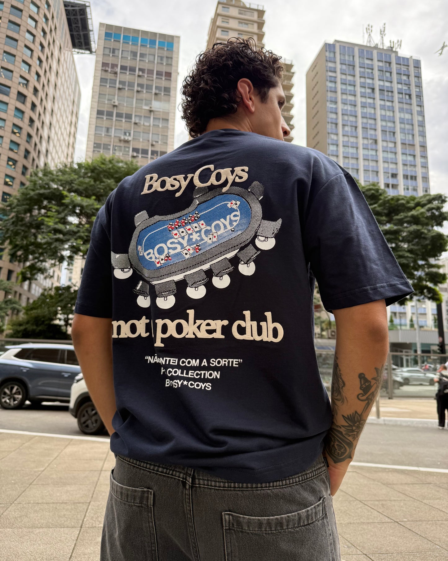NOT A POKER CLUB - CAMISETA MARINHO