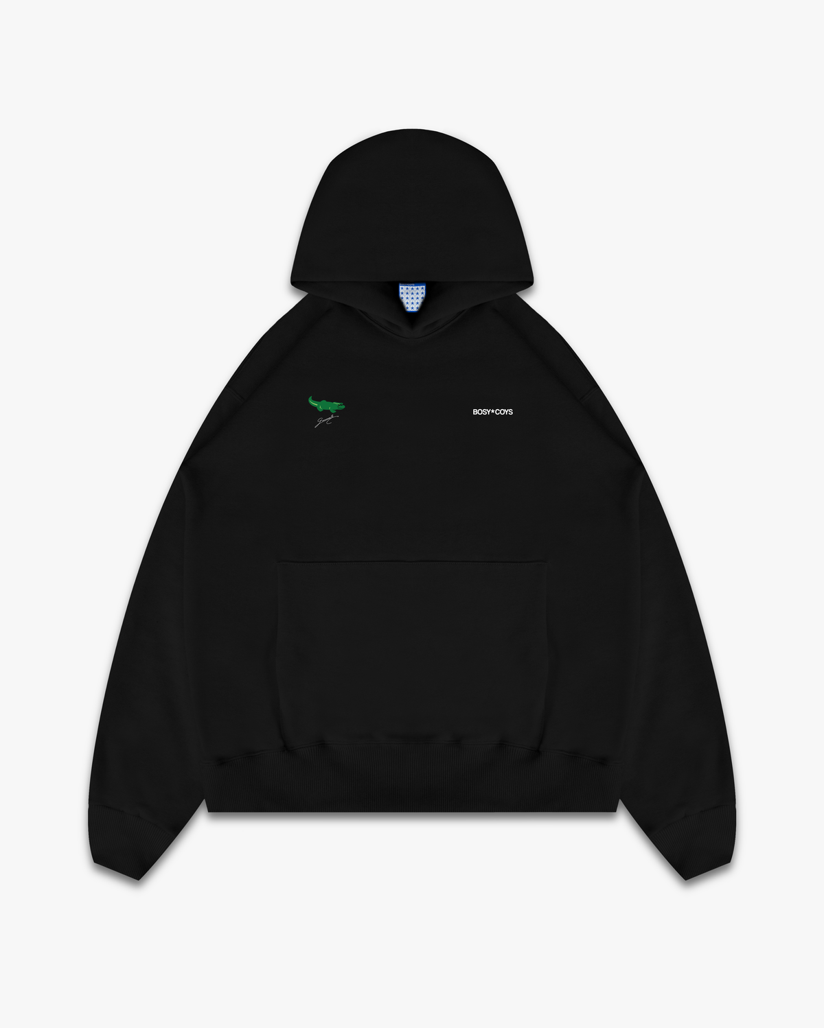 LAKOSTE - MOLETOM PRETO - FRENTE