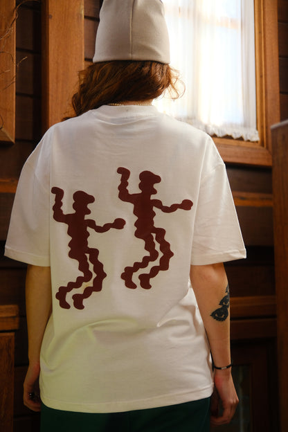 DANCIN - CAMISETA OFF WHITE